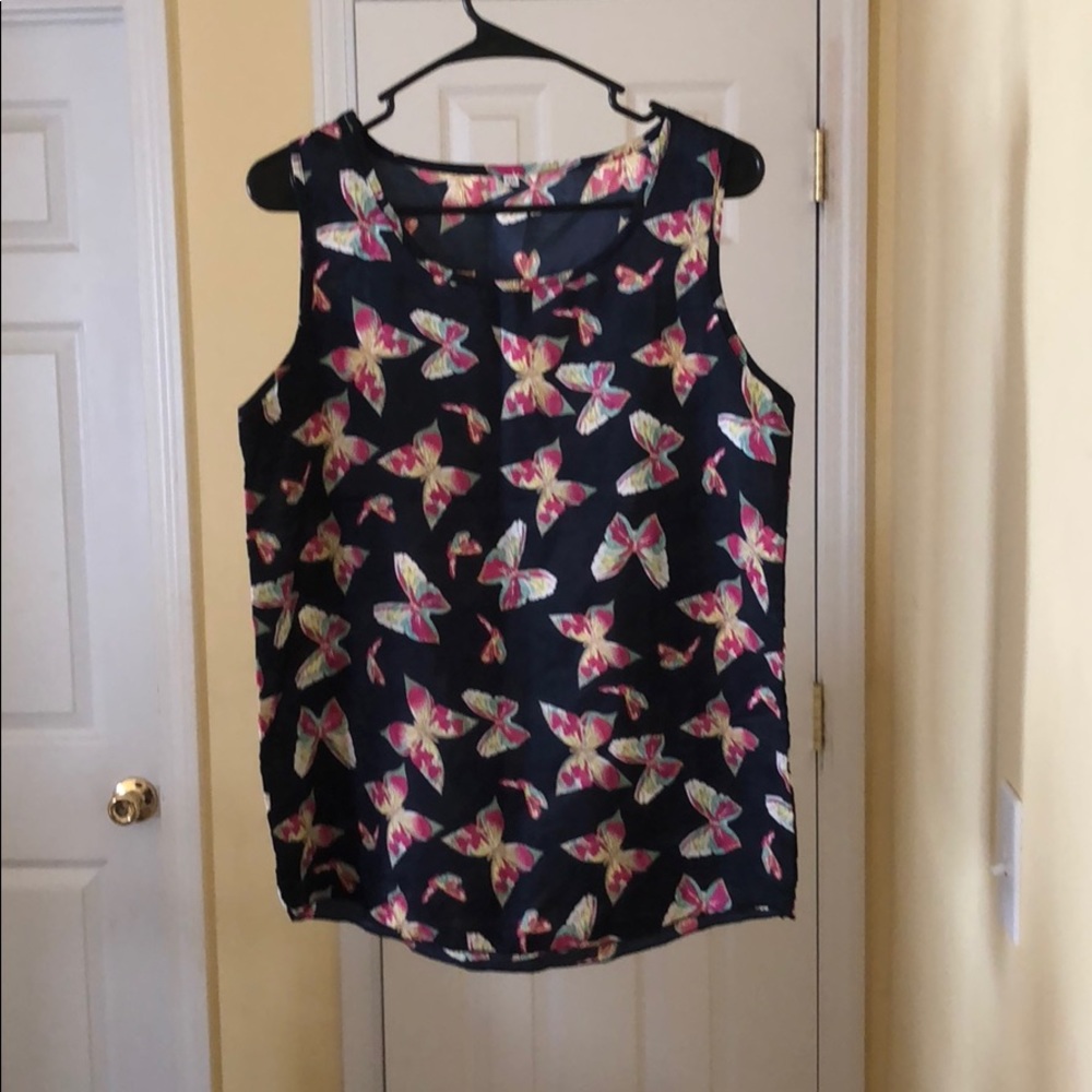 Cute butterfly tank top.